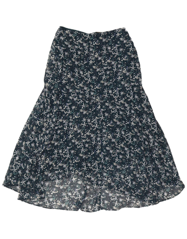 Phase Eight Dame Midi Skirt UK 10 Small W27 Green Floral Bohemian