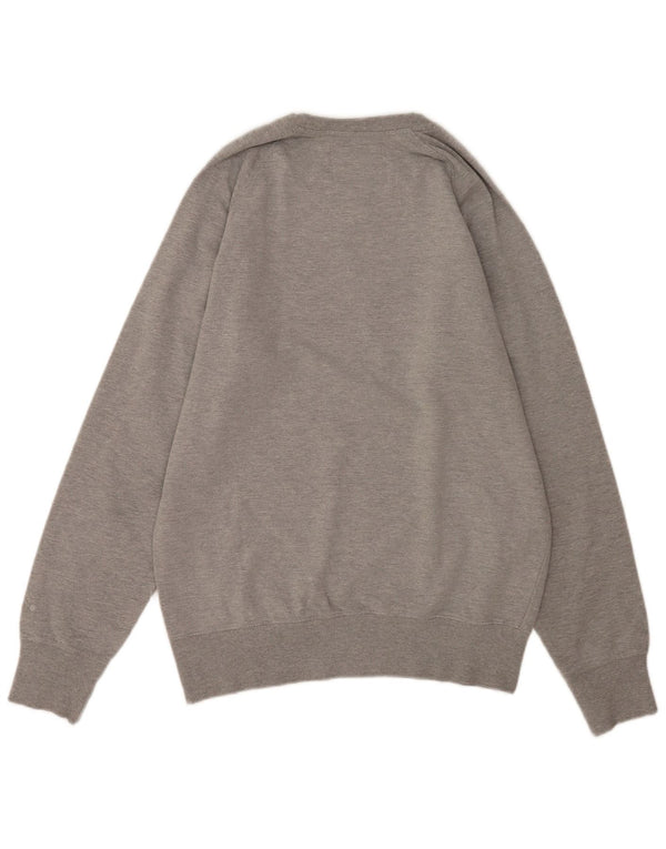 Diadora Herre Grafisk Sweatshirt Jumper Medium Grå Bomuld