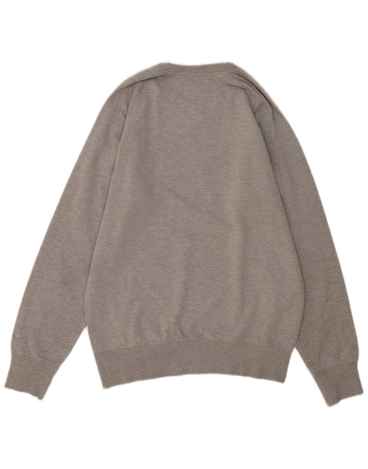 Diadora Herre Grafisk Sweatshirt Jumper Medium Grå Bomuld