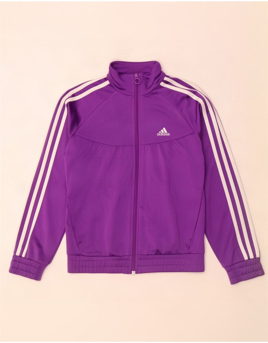 Adidas Pige Træningsdragt Topjakke 11-12 År Lilla Polyester