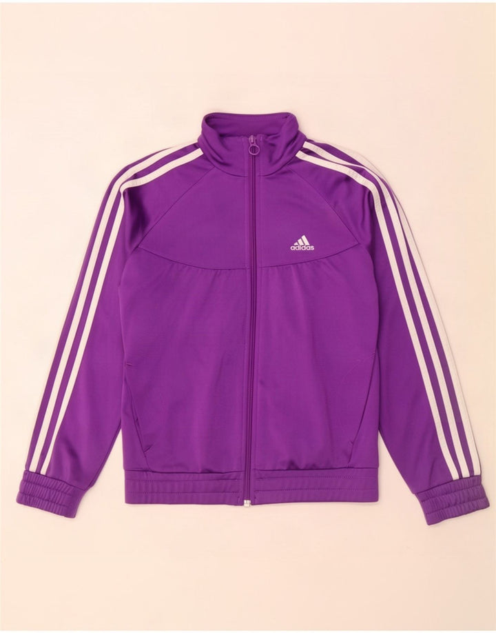 Adidas Pige Træningsdragt Topjakke 11-12 År Lilla Polyester