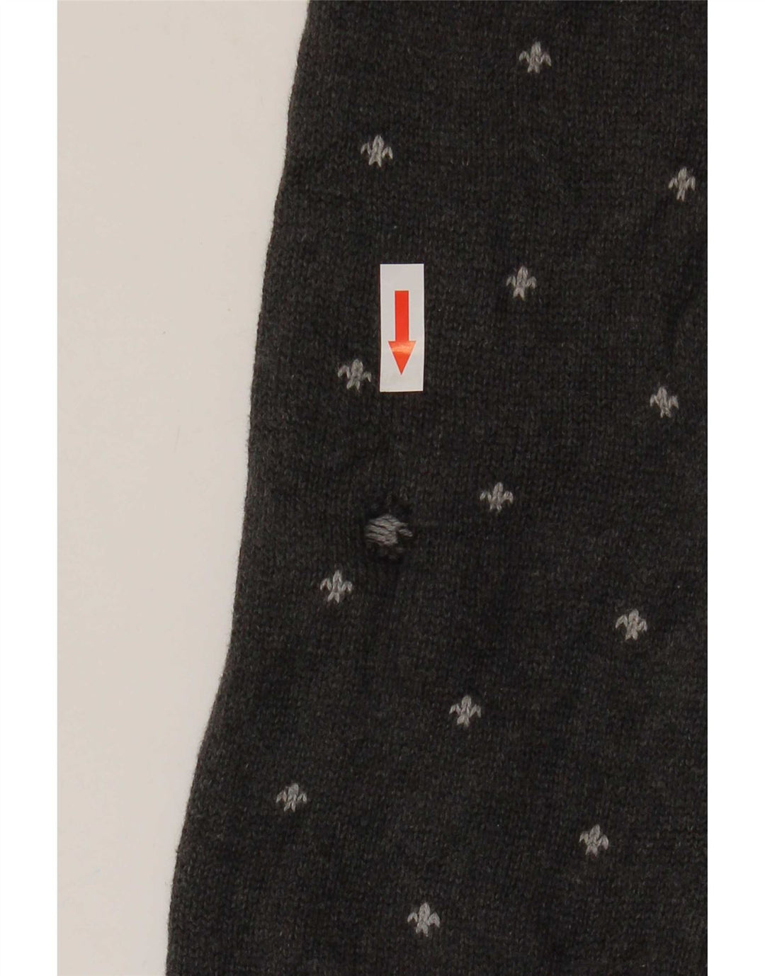Chaps Herre Boat Neck Jumper Sweater Small Grey Fair Isle Bomuld