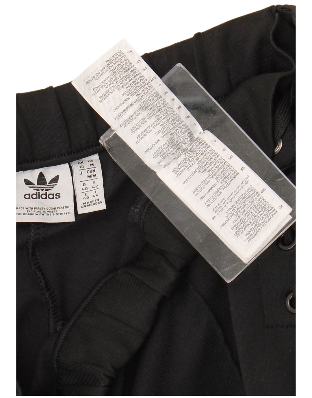 Adidas Dame træningsdragt Bukser UK 14 Medium Sort Bomuld
