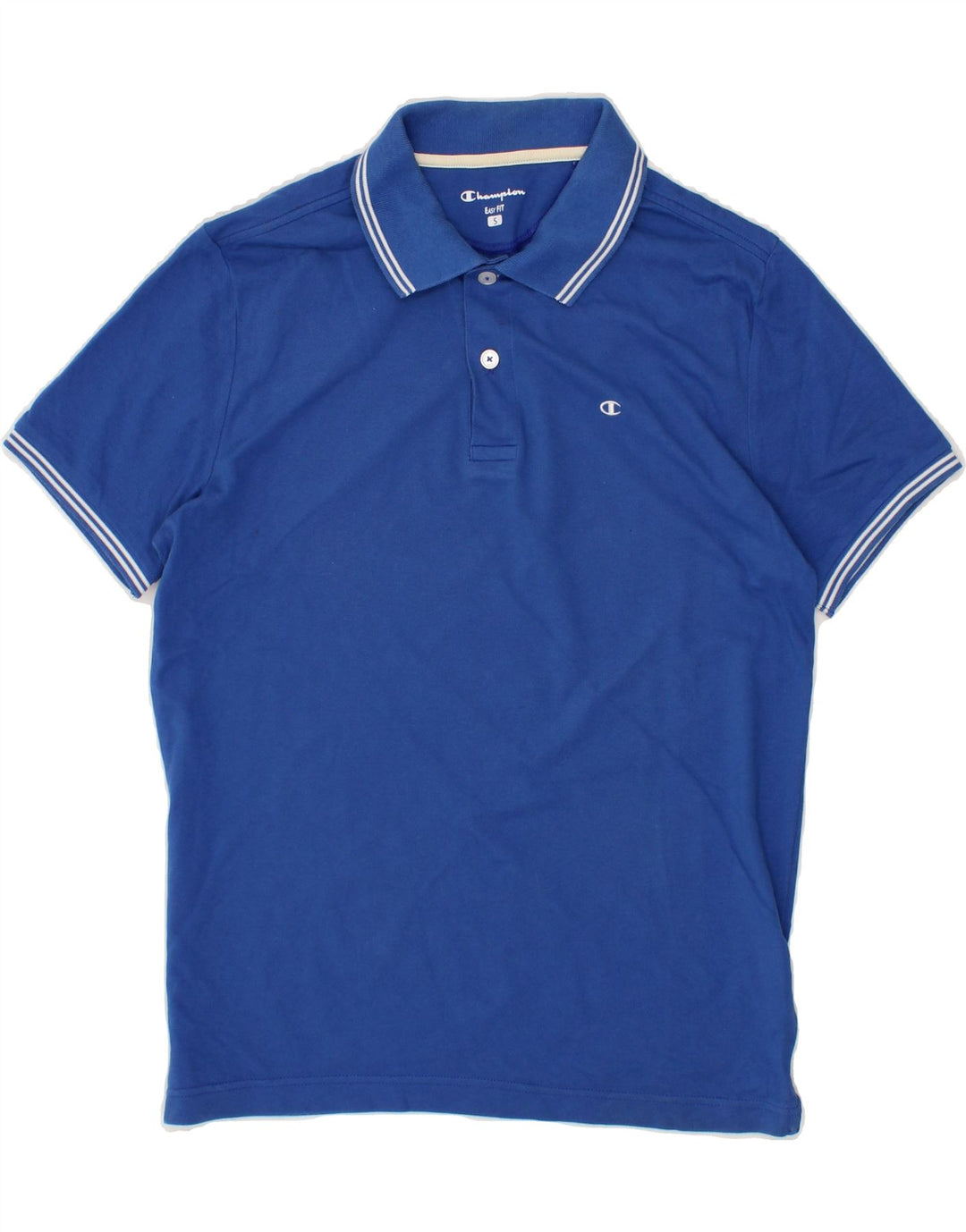 CHAMPION Mens Easy Fit Polo Shirt Small Blue Cotton Vintage Champion and Second-Hand Champion from Messina Hembry 