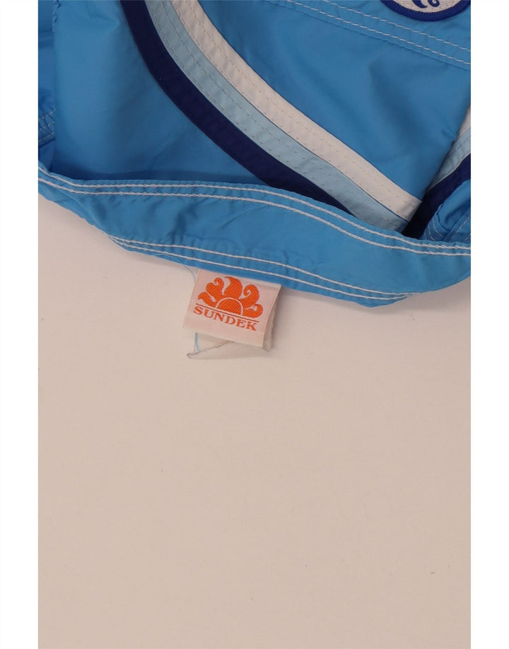 Sundek Herre svømmeshorts Medium Blue Colourblock Nylon