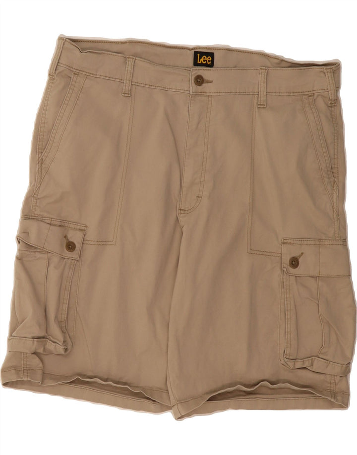 LEE Mens Cargo Shorts W40 XL Beige Cotton Vintage Lee and Second-Hand Lee from Messina Hembry 