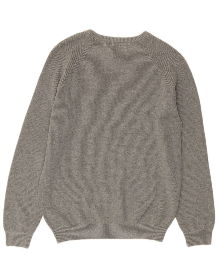 Timberland Herre sweater med rund hals, mellemgrå bomuld