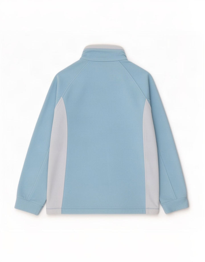 Marks & Spencer Fleecejakke til kvinder UK 16 Large Blue Colourblock Polyester