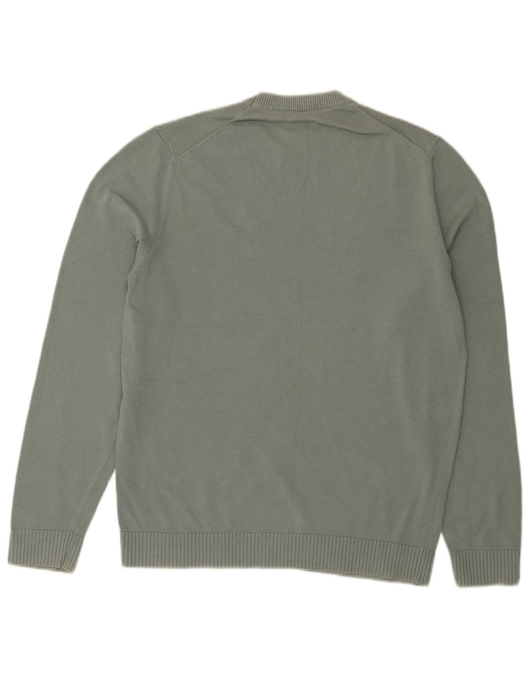 Massimo Dutti Herre Crew Neck Jumper Sweater Medium Green