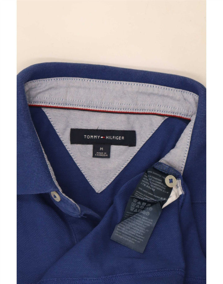 Tommy Hilfiger Herre poloshirt Medium Blue Bomuld