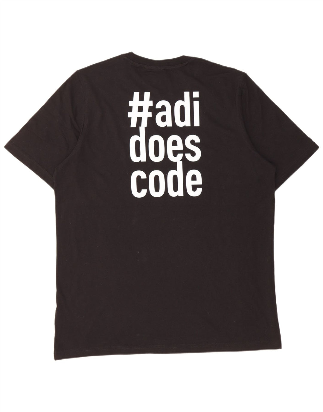 Adidas Grafisk T-shirt top til mænd, stor sort bomuld