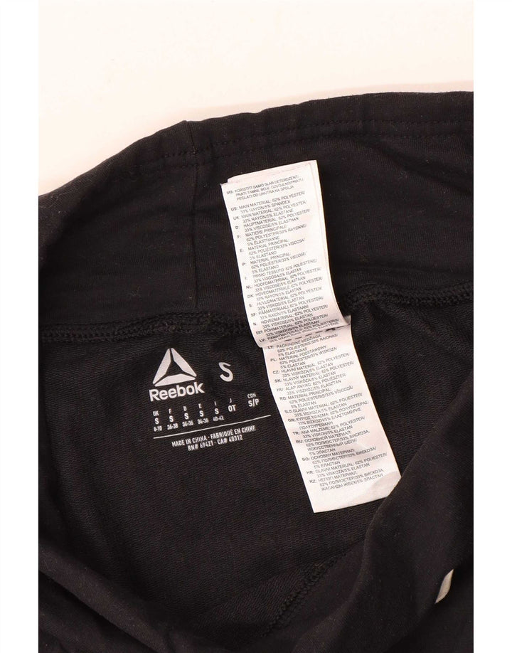 Reebok Dame Harem Bukser UK 8/10 Small W27 L24 Sort Polyester