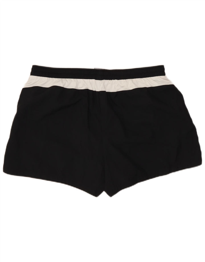 NIKE sportsshorts til kvinder US 12/14 Large Black Colourblock Polyester