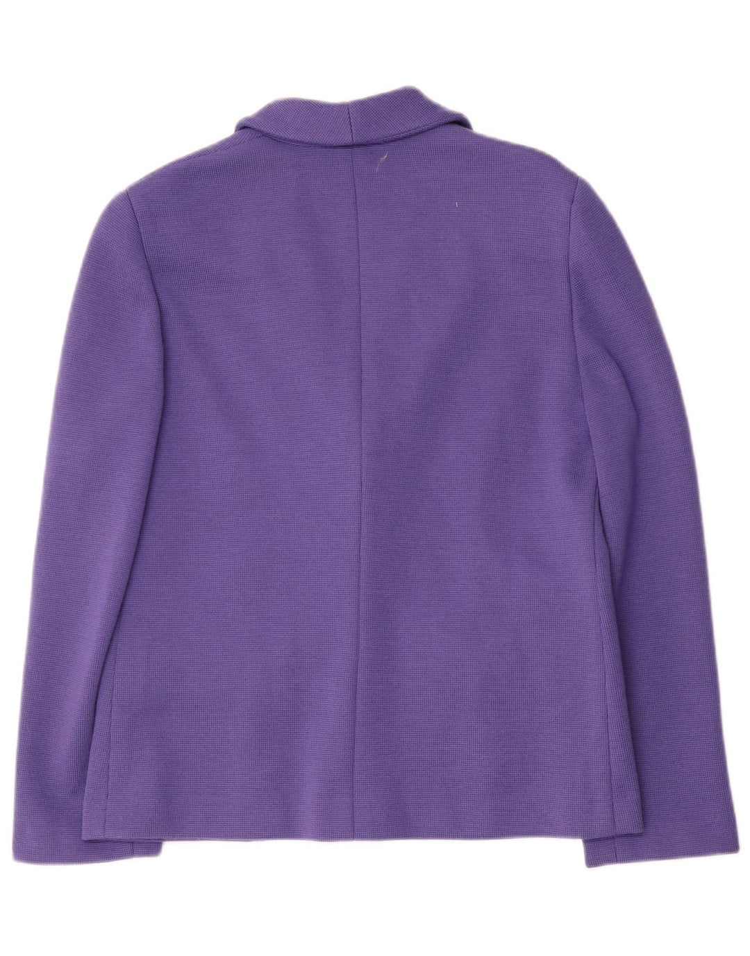 Luisa Spagnoli dame strik 2-knaps blazerjakke UK 12 medium lilla uld