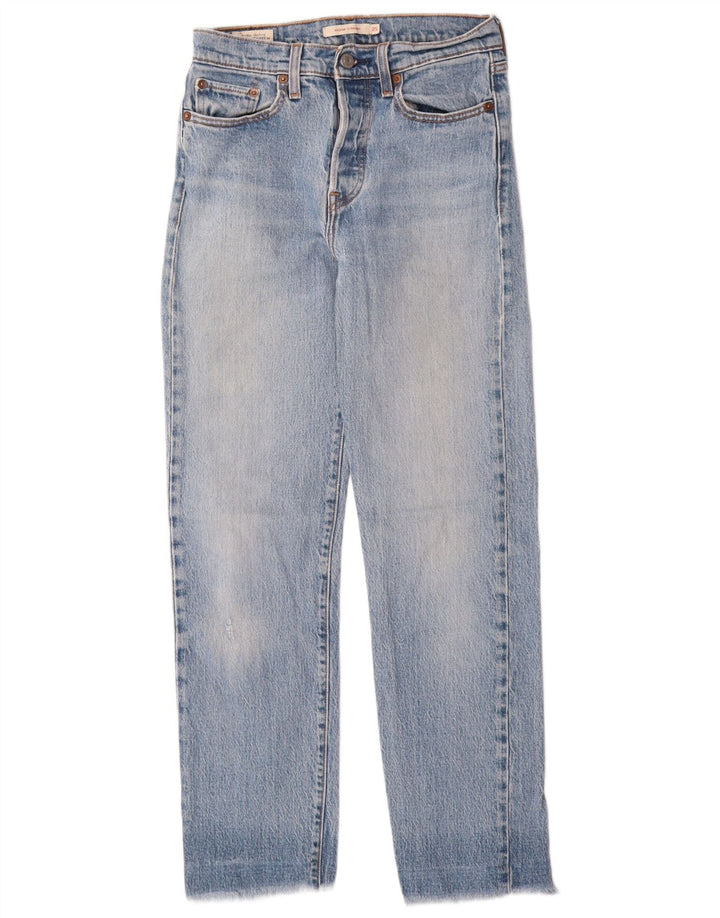 Levi's Dame Wedgie Straight Jeans W25 L28 Blå Bomuld