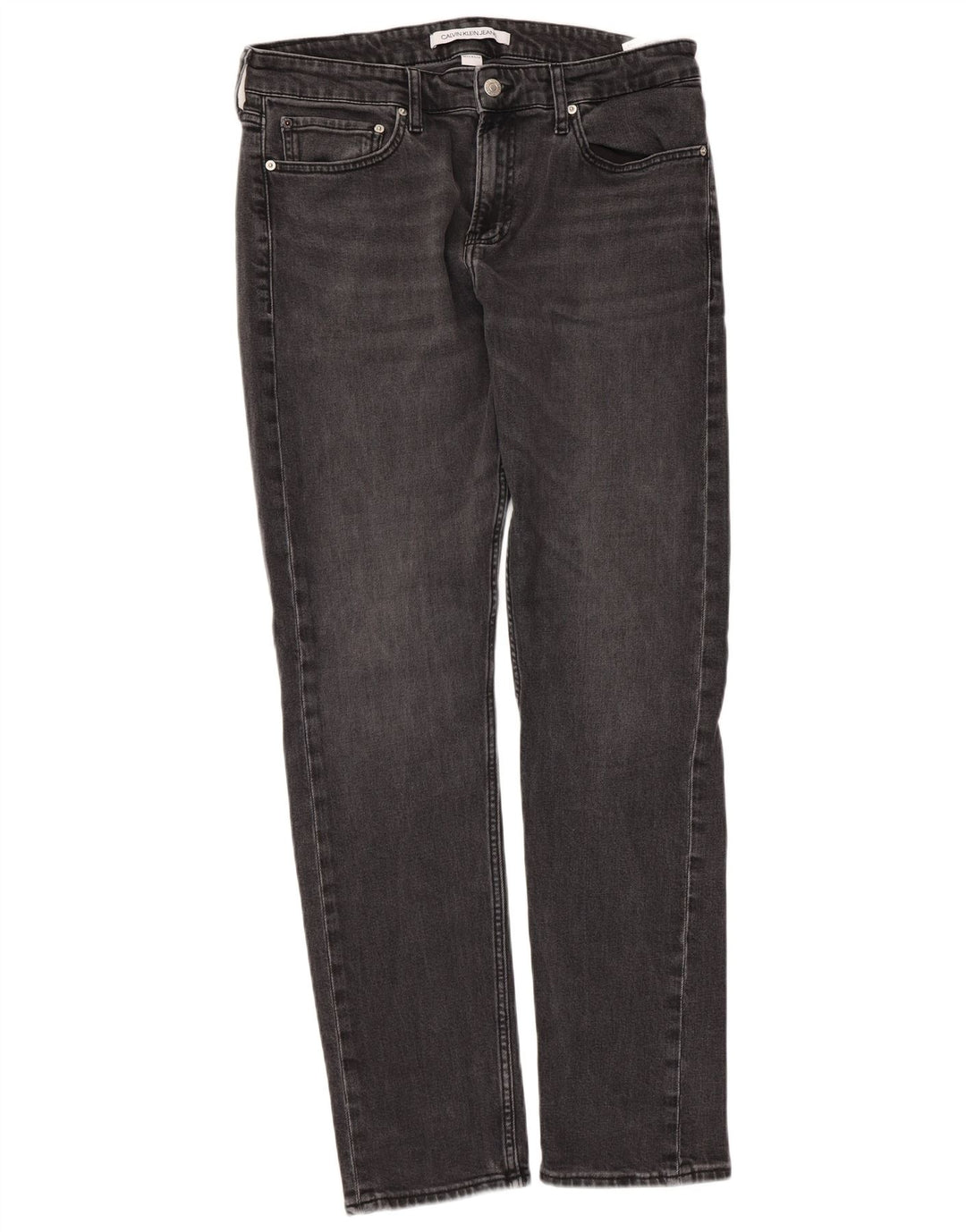 Calvin Klein Jeans Herre Slim Jeans W33 L32 Grå Bomuld
