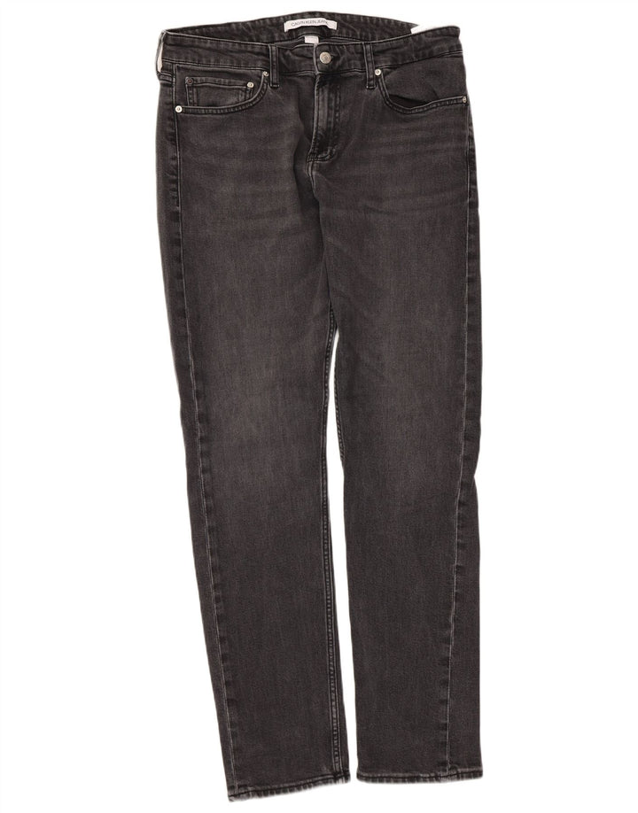 Calvin Klein Jeans Herre Slim Jeans W33 L32 Grå Bomuld