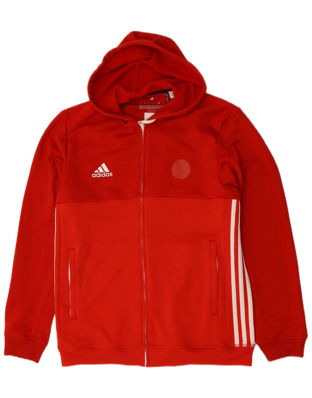Adidas Herre Climalite hættetrøje med lynlås mellemrød polyester