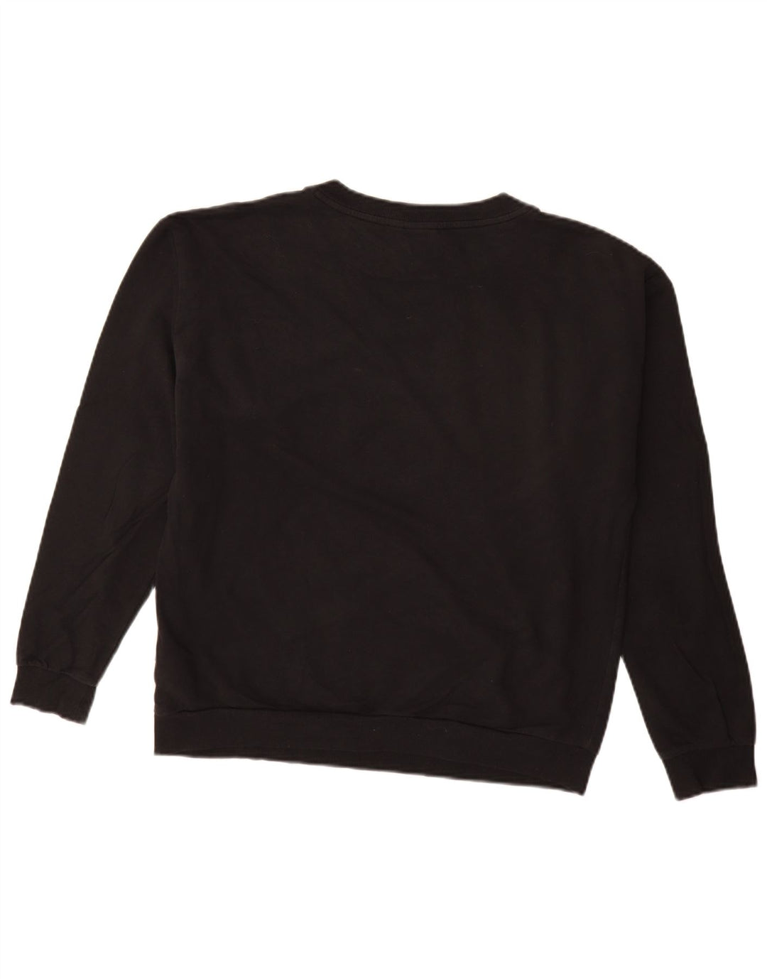 ADIDAS Graphic Sweatshirt Jumper UK 12 Medium Sort Bomuld