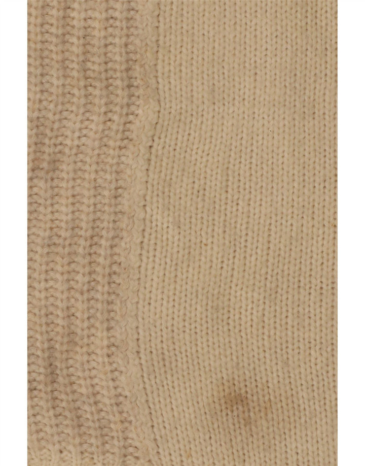 Marks & Spencer Dame Turtle Neck Jumper Sweater UK 10 Small Off White