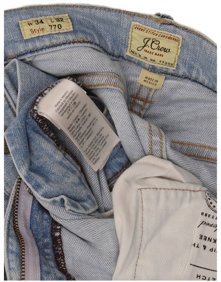 J. Crew Herre 770 Straight Jeans W34 L32 Blå Bomuld