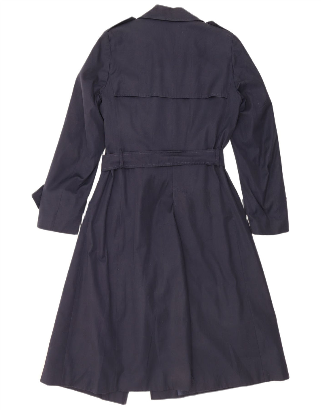 Vintage trenchcoat til kvinder IT 48 XL marineblå polyamid