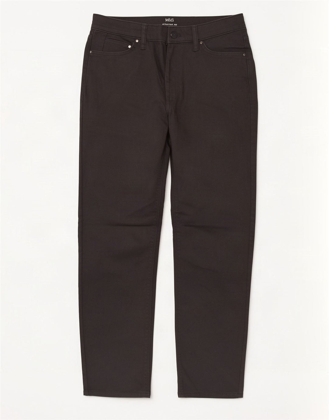 Marks & Spencer Straight Jeans til kvinder W30 L29 Grå Bomuld