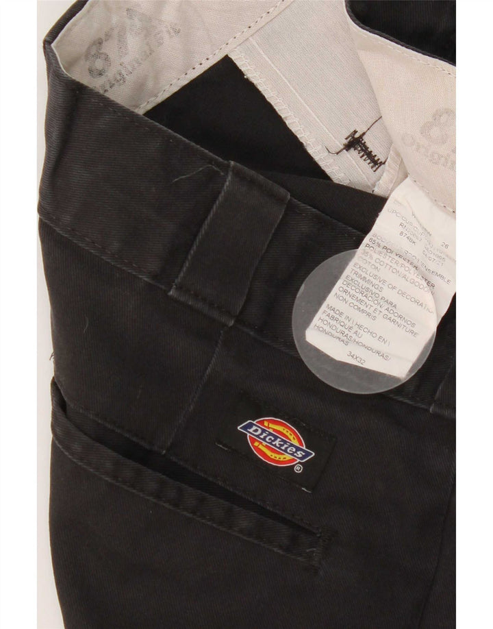 Dickies Straight Chino-bukser til mænd W34 L32 Sort polyester