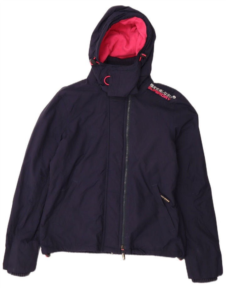 SUPERDRY Vindjakke vindjakke til kvinder UK 16 Large Navy Blue