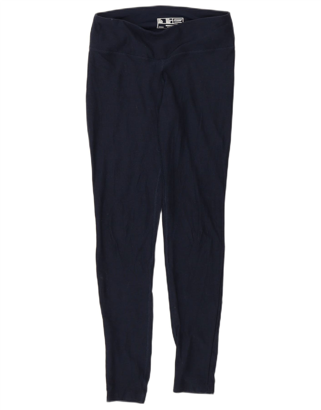 NEW BALANCE Womens Leggings UK 8 Small Navy Blue Polyester