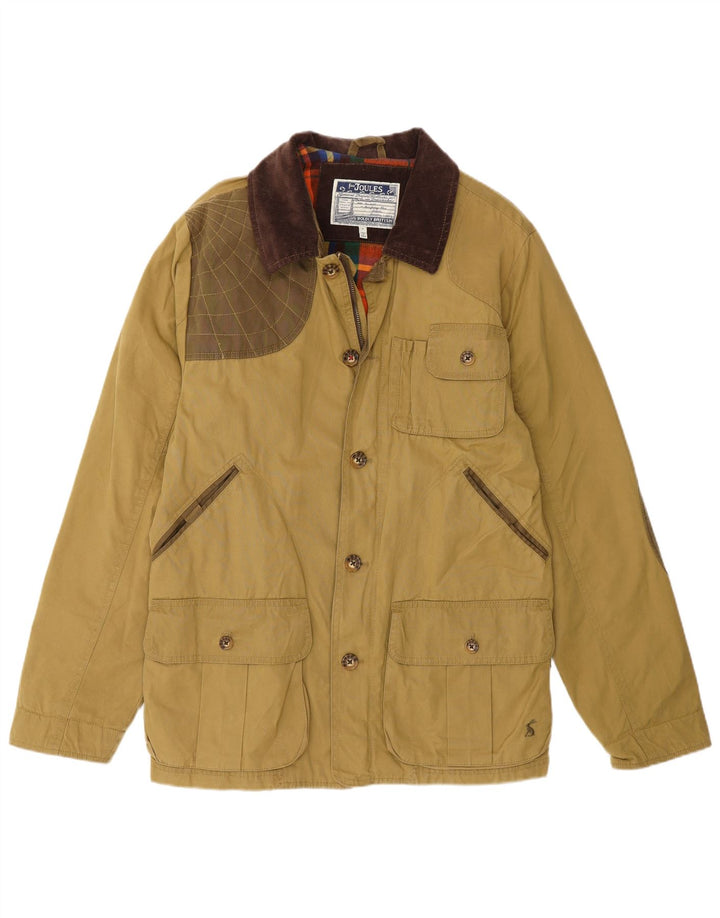 Joules Herre Utility Jacket UK 38 Medium Khaki Colourblock Cotton