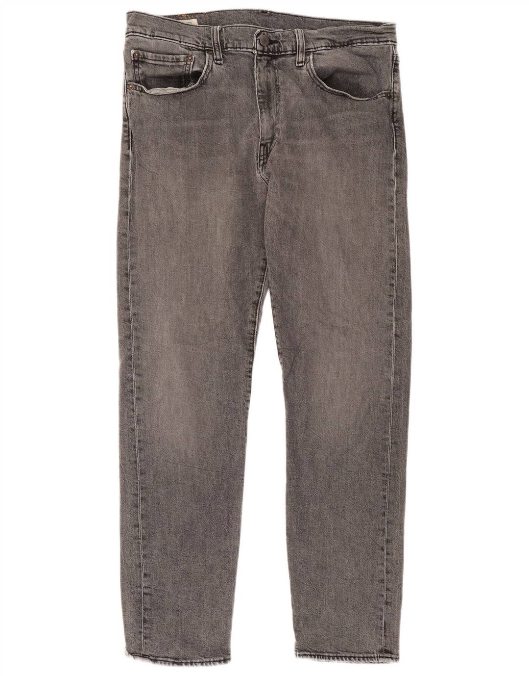 Levi's Herre 502 tilspidsede jeans W34 L32 Grå bomuld