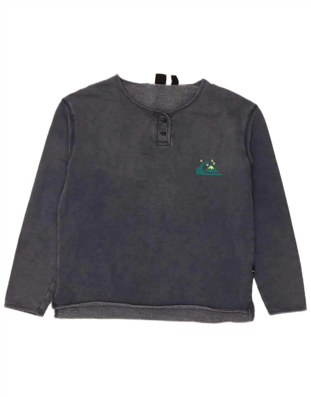 Quiksilver Dame Sweatshirt Jumper UK 14 Medium Navyblå Bomuld