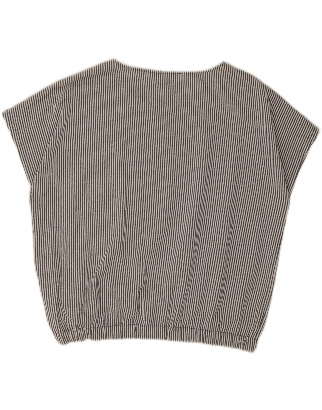 MICHAEL KORS Womens Blouse Top UK 18 XL Grey Striped Cotton Vintage Michael Kors and Second-Hand Michael Kors from Messina Hembry 