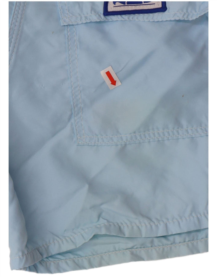 Sundek Badeshorts til mænd W31 Mellemblå stribet nylonstrand