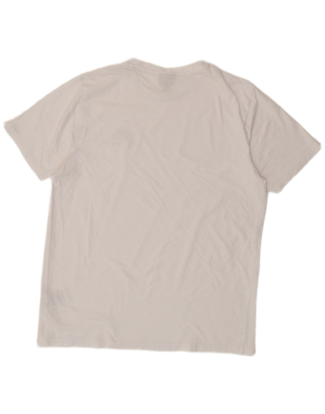 Ellesse Herre T-Shirt Top Stor Hvid Bomuld