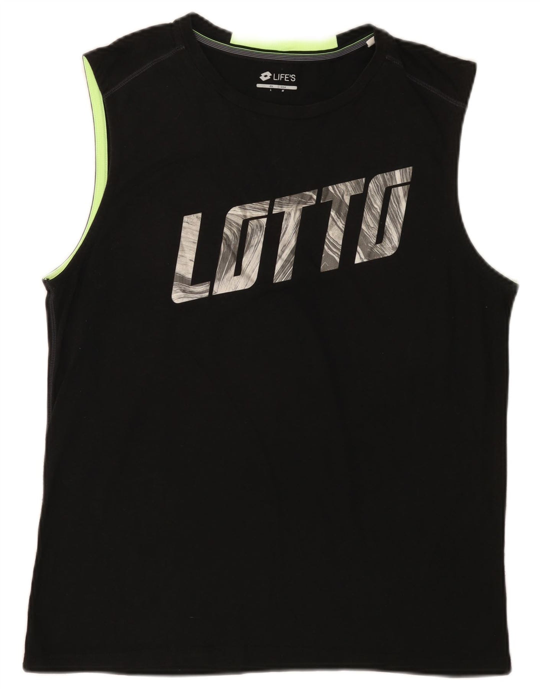 Lotto Herre Life's Grafiske Vest Top Medium Sort