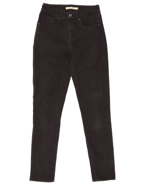Levi's Dame 721 skinny jeans W24 L27, sort bomuld