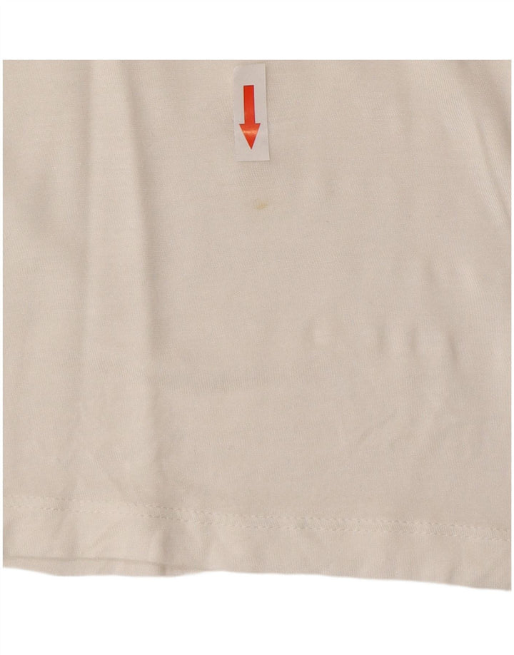 Fila Dame Oversized T-Shirt Top UK 14 Medium Hvid Stribet