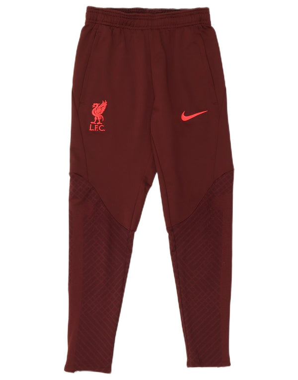 Nike Boys Liverpool Slim Fit træningsdragt bukser 8-9 år Small Burgundy
