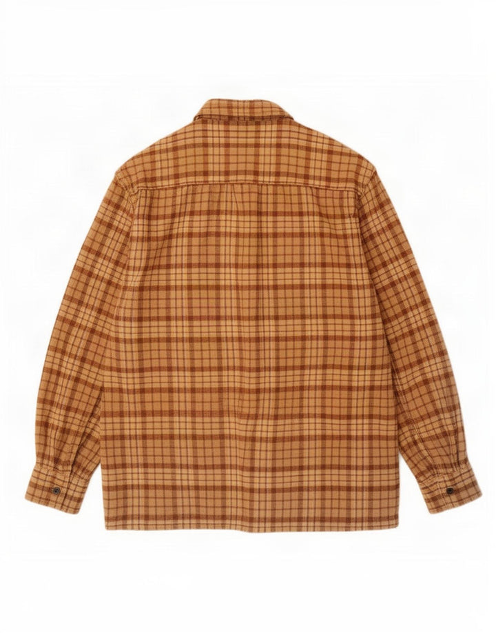 Levi's Flanellskjorte til mænd Stor brun plaid bomuld
