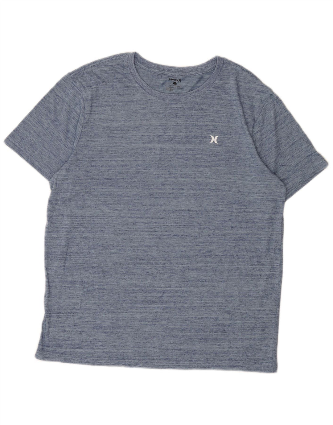 Hurley Herre T-Shirt Top Stor Blå Flecked Polyester