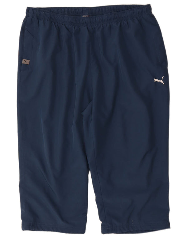 Puma Herre grafisk Capri træningsdragt bukser 2XL marineblå polyester