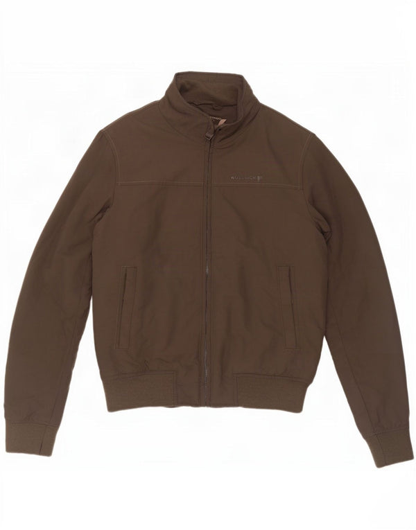 Woolrich Herre Bomber Jacket UK 36 Small Khaki Nylon