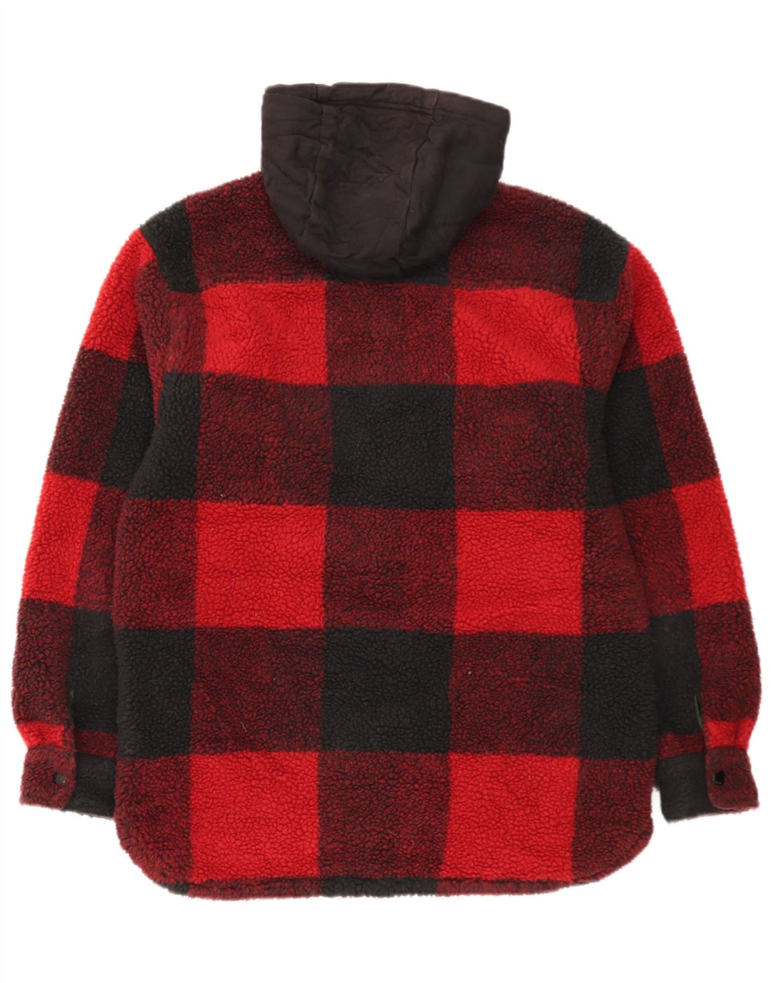 Levi's Skovhugger Flanelskjorte med hætte til mænd, lille rød ternet
