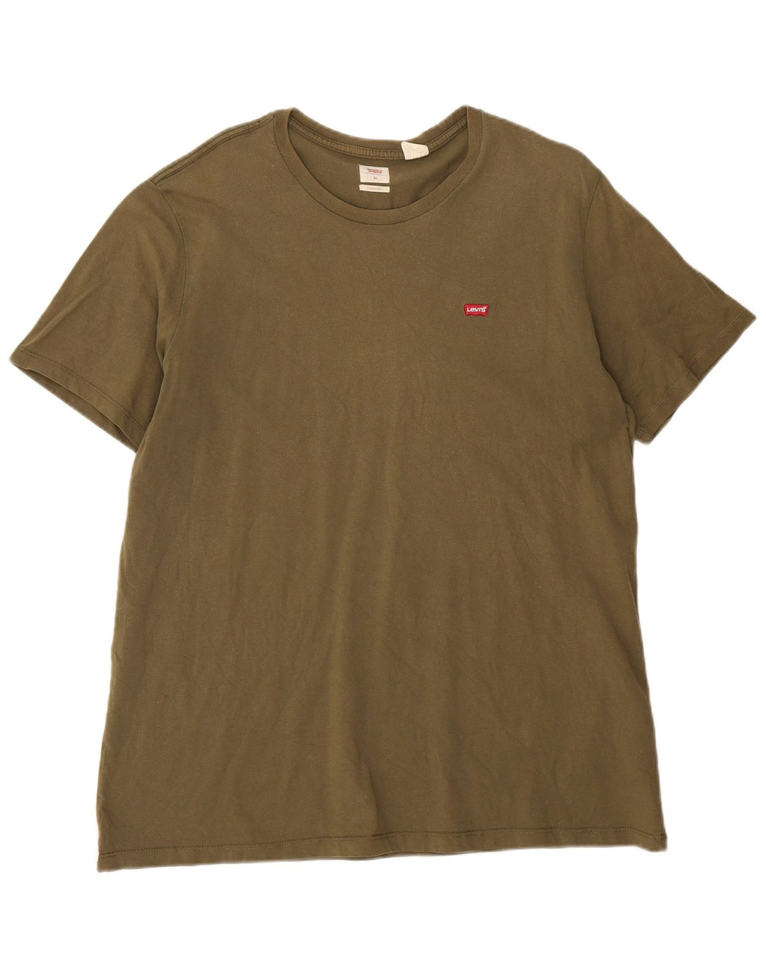 Levi's Herre Standard T-Shirt Top XL Khaki Bomuld