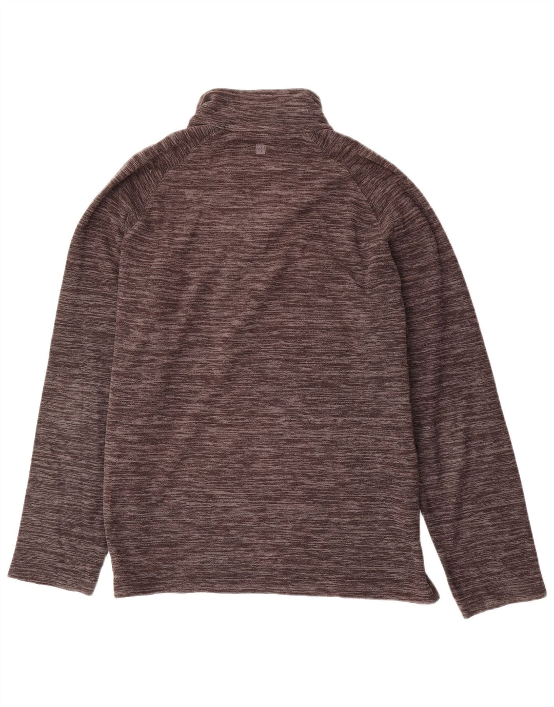 Mountain Warehouse Herre Zip Neck Fleece Jumper Stor Grå Flecked Polyester