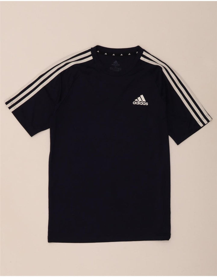 Adidas Aeroready T-shirt top til mænd, lille marineblå polyester