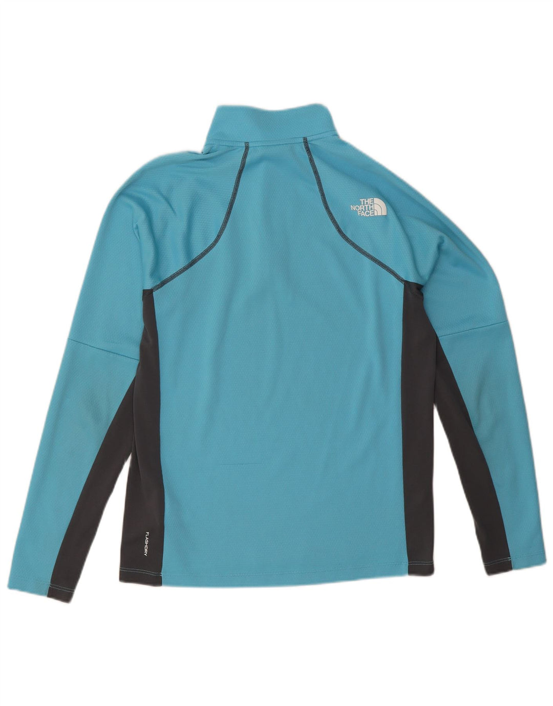 The North Face Herre Zip Neck Pullover Træningsdragt Top Lille Blå Colourblock