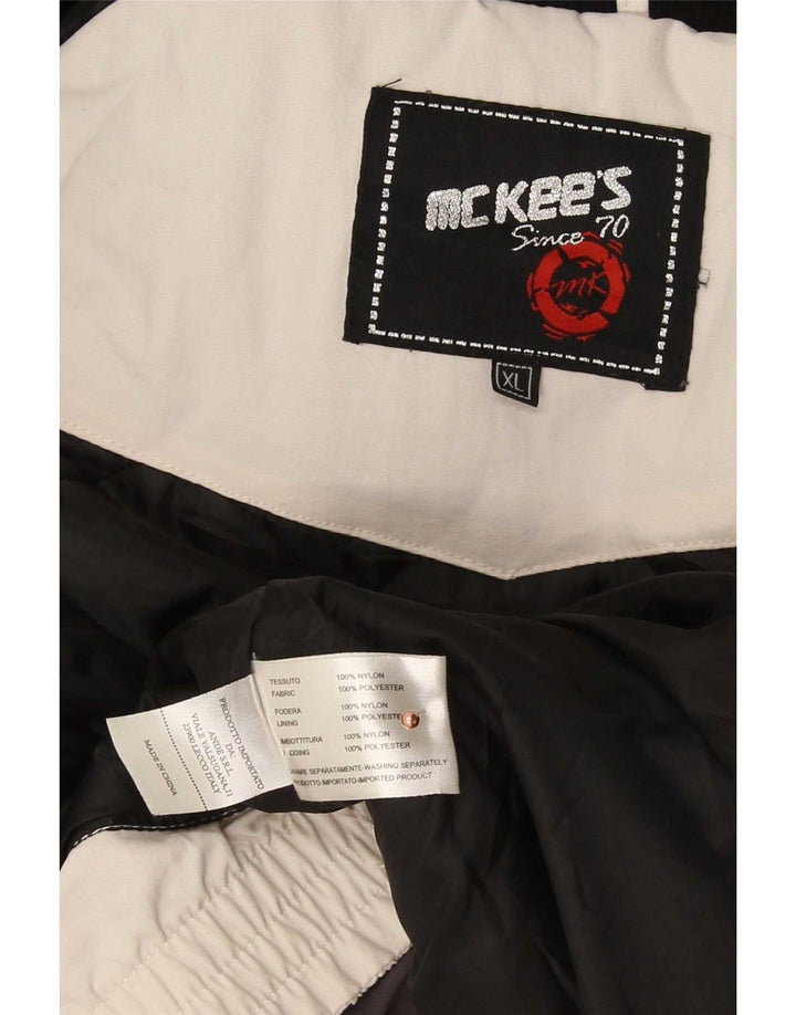 MC Kee's Herre Skijakke UK 42 XL Hvid Colourblock Nylon